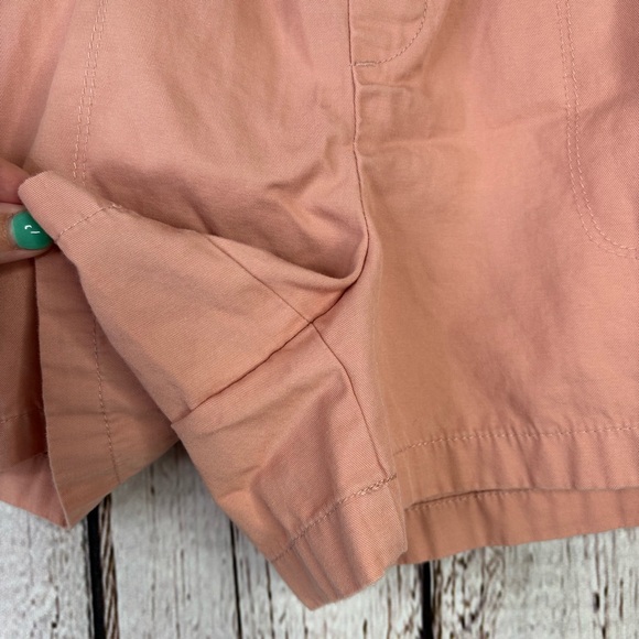 LOFT Size Medium Peach Color Shorts Casual‎ Drawstring Waist Mid Rise Pockets - Picture 3 of 13